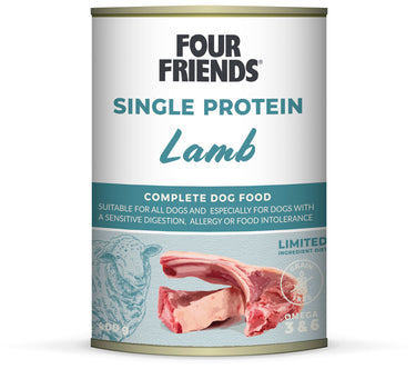 FourFriends Lam - Våtfôr til hunder 400 g Boks