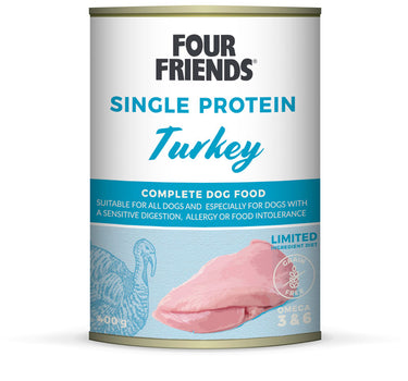 FourFriends Turkey - Våtfôr til hunder400 g Boks