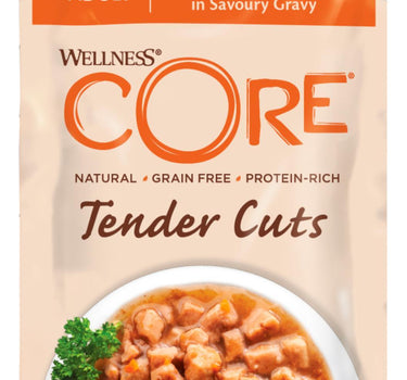 CORE Cat Tender Cuts med kylling og kalkun i saus