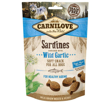 Carnilove Hundesnacks Semi Moist Sardines m Hvitløk 200 g