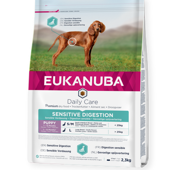 Eukanuba Daily Care Puppy Sensitive Digestion - Valpefôr for Følsom Fordøyelse