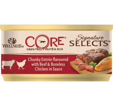 CORE Cat Sig.Selects Chunky m/biff + benfri kylling i saus