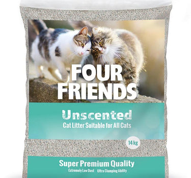 FourFriends kattesand uparfymert 14 kg