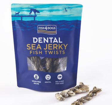 F4D Jerky Fish Twists 500 g - Smakfulle Hundesnacks