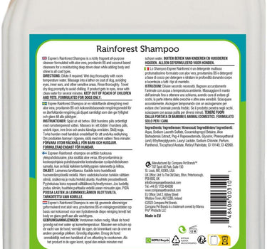 Espree Rainforest Shampoo til hund 5L