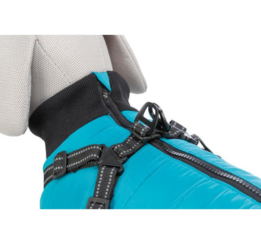 Trixie Coat Pontis hundedekken med sele Blå - Myk fleece