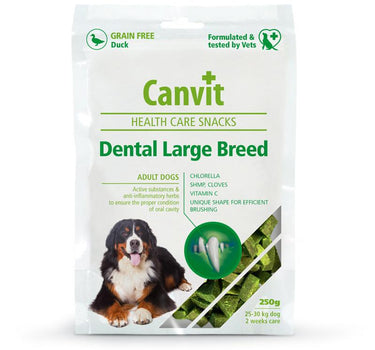 Canvit Health Care Snack Dental Large Breed – Hundesnacks for tannhelse, 250g