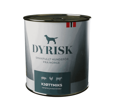 Dyrisk kjøttmix 800 g - Våtfôr til hund