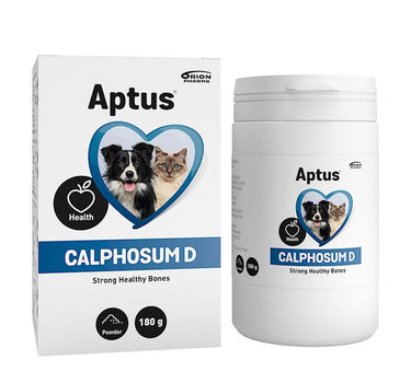 Aptus Calphosum Pulver 180g – Styrker Beinhelse hos Hund og Katt