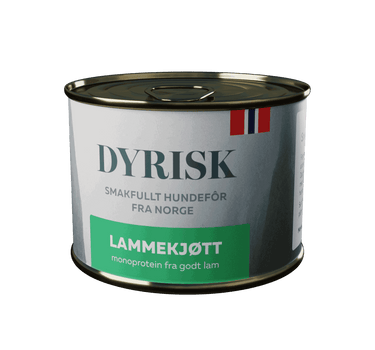 Dyrisk Lammekjøtt 185 g - Våtfôr til hund