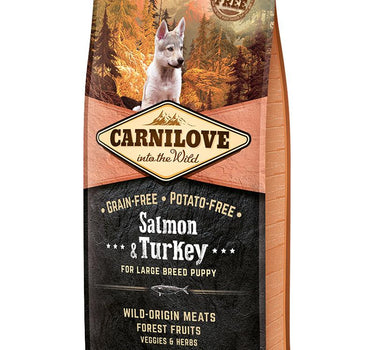 Carnilove Tørrfôr Laks & Kalkun – Valpefôr for Store Raser