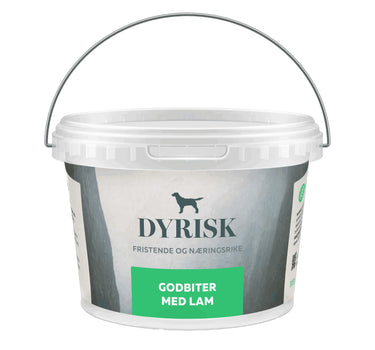 Dyrisk Godbit Lam 300g, Smasksrik hundesnacks
