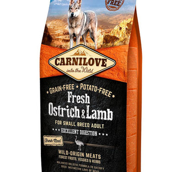 CarniLove Fresh Tørrfôr Struts & Lam – Premium Fôr for Små Raser