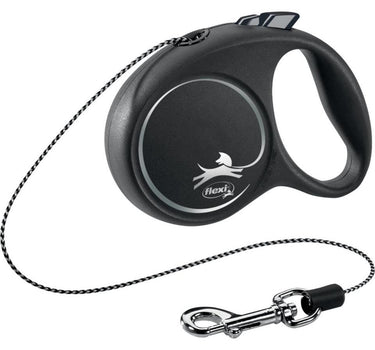 Flexi Black Design hundebånd - snor