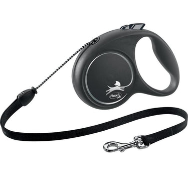 Flexi Black Design hundebånd - snor