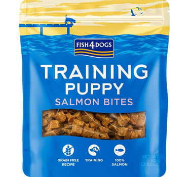 F4D Training Puppy Salmon Bites 80g - Smakfulle Hundesnacks