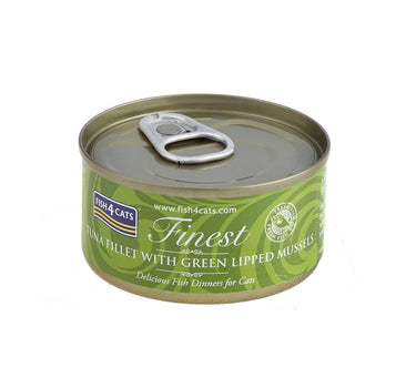 F4C Cats Wet Tuna Mussel – Smakfullt Våtfôr til Katt, 70 g