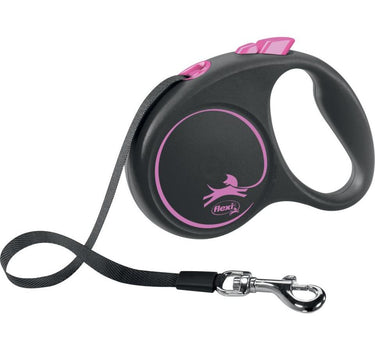 Flexi Black Design hundebånd - snor