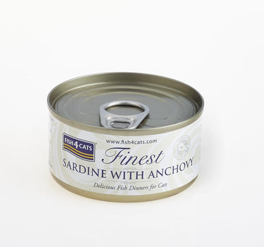 F4C Cats Wet Sardine & Anchovy 70 g – Naturlig Kattemat med Fisk