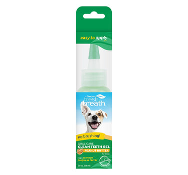 TropiClean OralCare gel peanut butter hundetannbørste