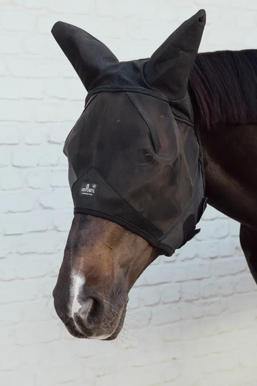 Kentucky Fly Mask w/Ears Soundless fluemaske
