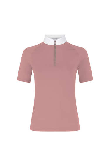 Kentucky Show Shirt Women Classic w/Glitter Zipper Short Sleeve