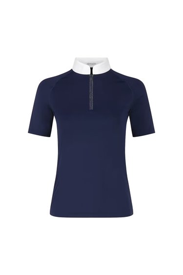 Kentucky Show Shirt Women Classic w/Glitter Zipper Short Sleeve