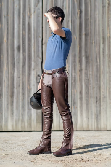 Dyon Leather Long Chaps