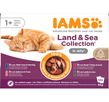 IAMS DELIGHT CAT Adult Land & Sea Collection i gelé