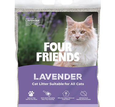 FourFriends Kattesand Lavendel 10 kg