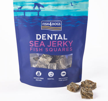 F4D Jerky Fish Squares 115 g - Smakfulle Hundesnacks