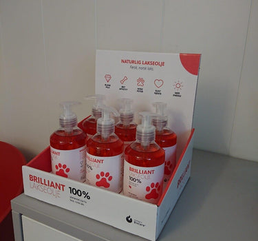 Brilliant lakseolje Popup lite stativ