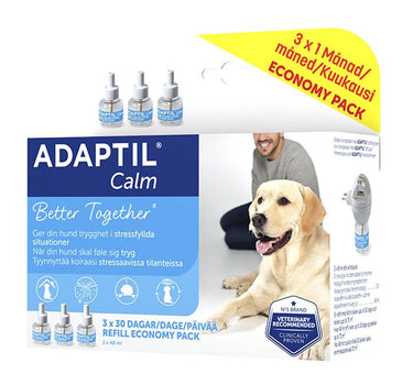 Adaptil Refill – 3 x 48 ml Beroligende Duft for Hund