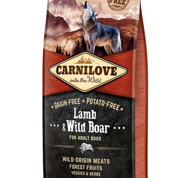 Carnilove Tørrfôr Lam & Villsvin – Høykvalitets Fôr for Voksne Hunder