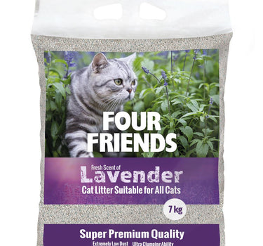 FourFriends kattesand Lavendel 7 kg