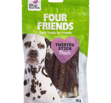 FourFriends Hundesnacks Twisted Stick Duck 12,5 cm