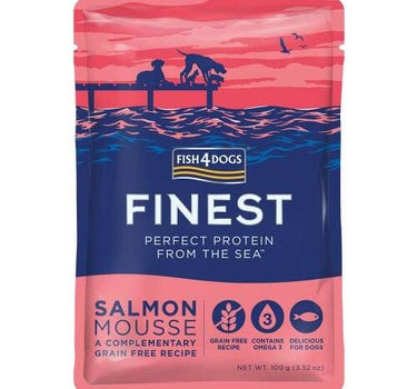 F4D Salmon Mousse DOG 100 g, Smasksrik hundesnacks