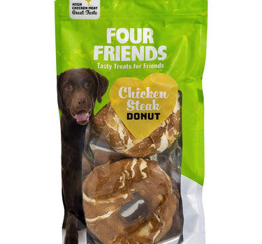 Fourfriends Chicken Steak Donut hundesnack 2-pak