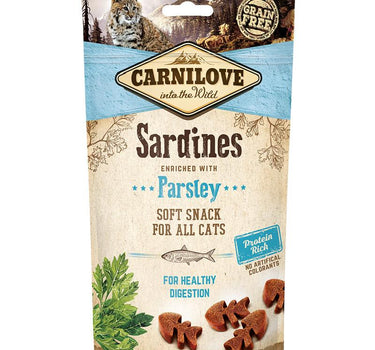 Carnilove Cat Semi Moist Snack Sardin m Pars 50 g - Smakfull Kattesnacks