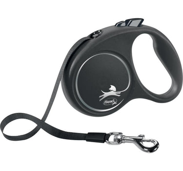 Flexi Black Design hundebånd - snor